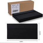 100Qty#10 Black Business envelopes 4.125x9.5In- windowless design 120GSM paper envelopes