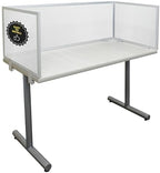 OBEX Polycarbonate Office Desk Mounted Privacy Screen Adjustable Table Top Panel Divider, Universal Aluminum Bracket-USA Made, 18" x 66", Translucent