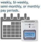 Pyramid Time Systems - Model 2500 Auto Aligning and Top Loading Time Clock [2500K1] Bundle Includes: Time Clock, 100 Time Cards, 2 Ink Ribbon cartridges, one 10 slot time card rack and 2 Security Keys