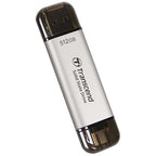 Transcend 512GB USB C External SSD, Up to 1,050MB/s, USB 3.2 Gen 2 Flash Drive, 2-in-1 Memory Stick Type C &Type A, Thumb Drive Photo Stick for Windows, Mac, iPhone, iPad, Android, Tablet&PC, Smart TV