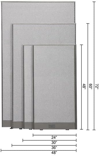 GOF Office Partition Single Panel (24" w x 60" h) 2ft x 5ft