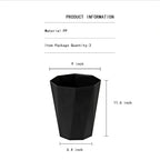 2 Pack Bathroom Trash Can 2.6 Gallon Small Garbage Can Waste Basket for Bedroom Office Dorm, Blue Black