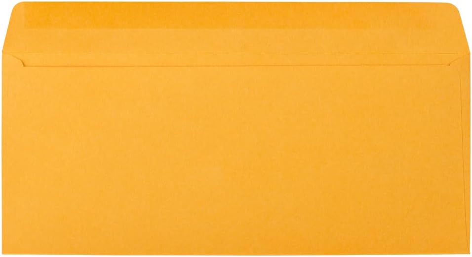 JAM PAPER #12 Manila Envelopes - 4 3/4 x 11 - Brown Kraft Manila - 50/Pack