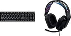 Logitech G413 SE Full-Size Mechanical Gaming Keyboard + G335 Wired Gaming Headset - Black