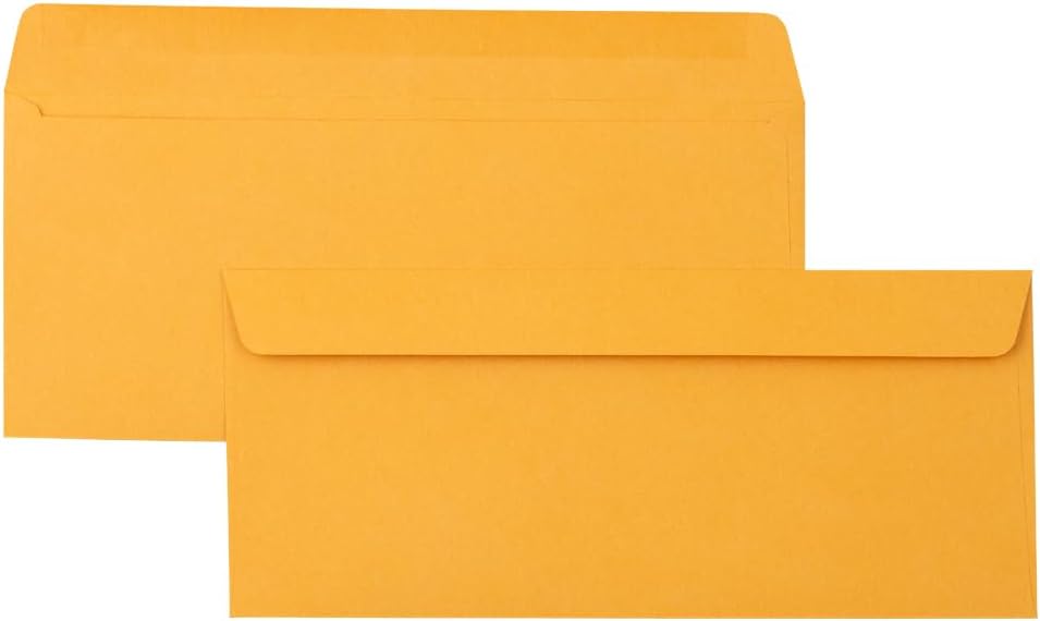 JAM PAPER #12 Envelopes - 4 3/4 x 11 - Brown Kraft Manila - Bulk 250/Box