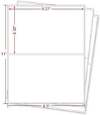 MFLABEL® Round Corner Half Sheet Shipping Labels 2-UP Click-n-Ship Mailing Postage Labels(200Labels)