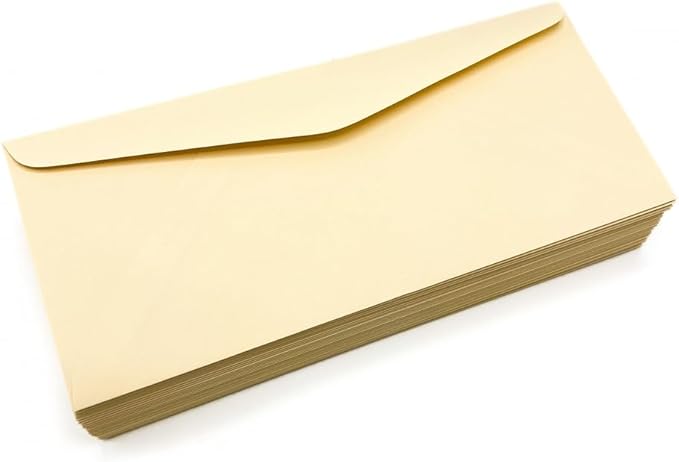 Limited Papers (TM) No. 10 Regular Standard Mailing Envelope - Pastel - Soft - 24 Pound (4.8 inch x 9.5 inch) - Announcement, Invoices, Checks, Letters, Contracts, Business Envelopes (Ivory, 250)
