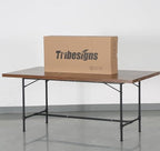 Tribesigns 6FT Conference Table, Rustic Rectangle 70.8" W x 35.4" D Meeting Table, Modern Seminar Table Boardroom Desk for Office Meeting Conference Room (6ft, Rustic)