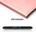 Maxone 250GB Ultra Slim Portable External Hard Drive HDD USB 3.0 Compatible with PC, Laptop, Rose Pink