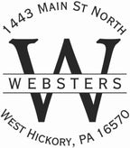 Generic Custom Address Stamp, Self Inking Stamp OR Embosser, Choose from 18 Simple but Classic, Elegant, Stylish Designs & 15 Ink Color Choices, Black