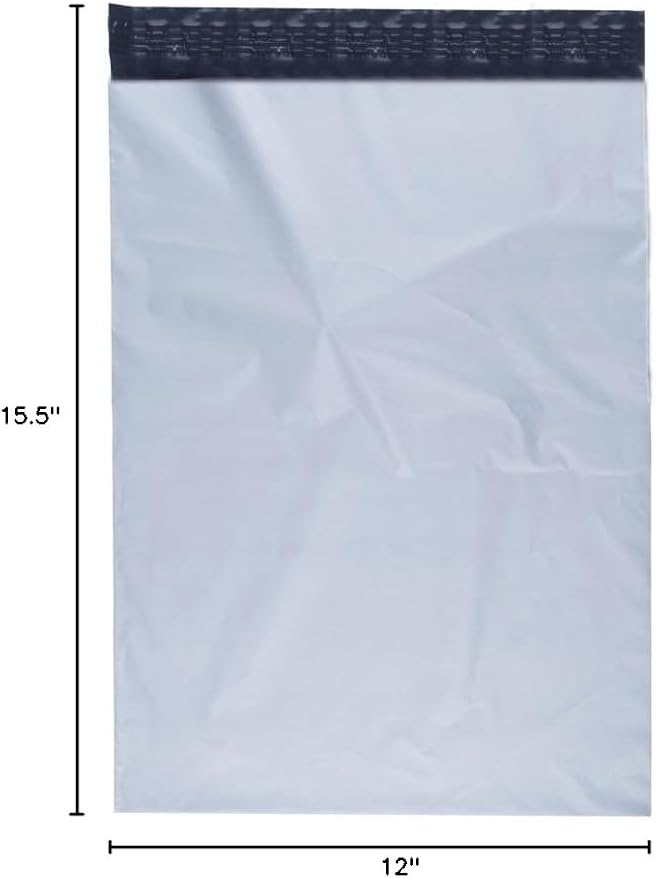 Poly Mailers Shipping Envelopes Bags, 12 x 15.5 - inches, 2000 Bags