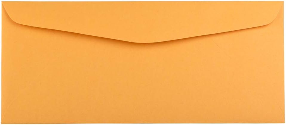 JAM PAPER #14 Envelopes - 5 x 11 1/2 - Brown Kraft Manila - Bulk 250/Box