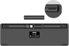 Arteck 2.4G Wireless Keyboard Ultra Slim Full Size Keyboard with Numeric Keypad and Media Hotkey for Computer/Desktop/PC/Laptop/Surface/Smart TV and Windows 10/8/ 7 Built-in Rechargeable Battery