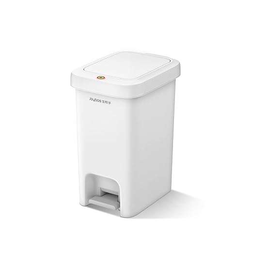 MOPALL Slim Bathroom Trash Can with Lid Soft Close, Garbage Can with Pop-Up Lid & Step On Foot Pedal, Small Trash Bin Trashcan Waste Basket for Toilet, Office, Bedroom, Kitchen, Living Room 1.9 Gallon