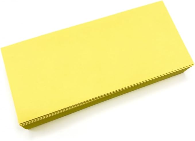 Limited Papers (TM) No. 10 Regular Standard Mailing Envelope - Pastel - Soft - 24 Pound (4.8 inch x 9.5 inch) - Announcement, Invoices, Checks, Letters, Contracts, Business Envelopes (Canary, 1000)