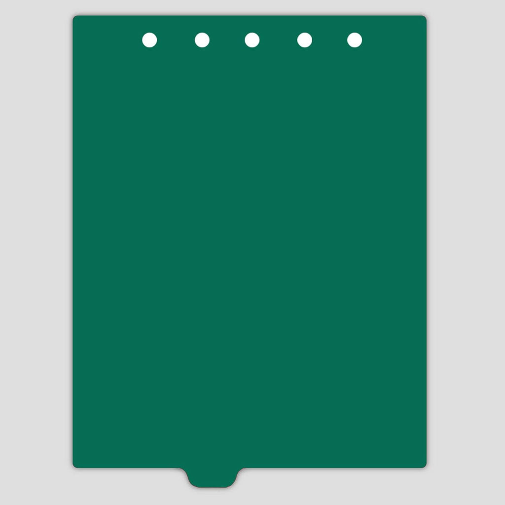 Carstens - Heavy Duty Plastic Ring Binder Dividers, Bottom Tab, 1/9 Cut, Tab 4 Position, US Letter, Green, Case of 50, (2619-04CS) - Ideal Medical Chart Dividers or Index Tabs for 3 Ring Binders