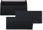 100Qty#10 Black Business envelopes 4.125x9.5In- windowless design 120GSM paper envelopes