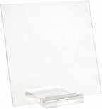 russell+hazel Acrylic Memo Tablet, Dry Erase Board and Marker, Clear 12” x 6” x 11.5” (31384)