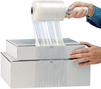 2 Pack Mini Hand Stretch Wrap 5" 1000 Ft Rolls PackageZoom Industrial Strength Clear Plastic Wrap for Box, Furniture Wrapping, 55 Gauge Shrink Wrap for Moving & Packing