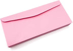 Limited Papers (TM) No. 10 Regular Standard Mailing Envelope - Pastel - Soft - 24 Pound (4.8 inch x 9.5 inch) - Announcement, Invoices, Checks, Letters, Contracts, Business Envelopes (Pink, 100)