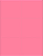 Limited Papers (TM) 8.5x11 Perforated Paper, 20/50 Pound, 75 GSM, Variety of Perforation Sizes and Colors, for Forms, Tickets, Postcards, Business Cards. (Cherry, 6 up)