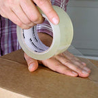 Grizzly Power Clear Packing Tape Refill Rolls for Shipping, Moving Packaging - True 2 Inch x 65 Yards, 2.8mil Thick, 6 Rolls