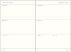 LEUCHTTURM1917 - Weekly Planner Hardcover Medium (A5), 18-month, Jul. 2025 - Dec. 2026, English, Black