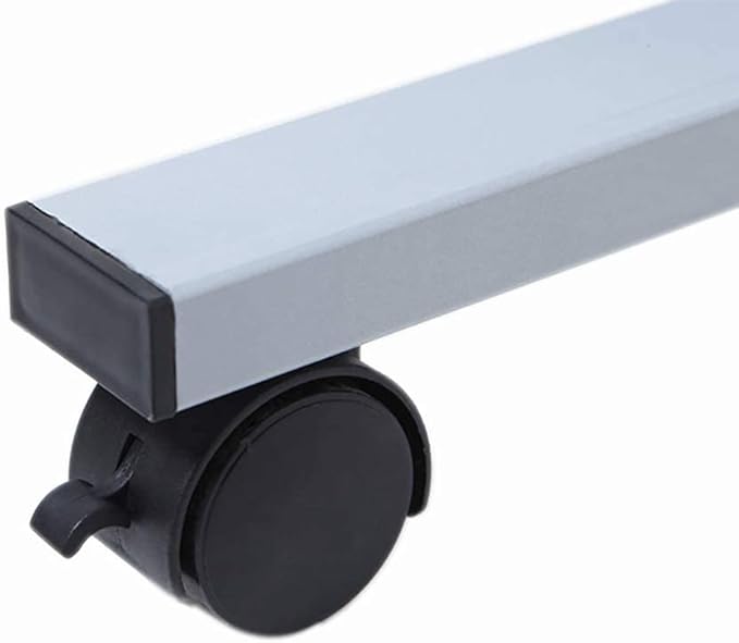 VIZ-PRO Double-Sided Magnetic Mobile Whiteboard, 60 x 48 Inches, Rolling Dry Erase Board Easel Stand on Wheels with Aluminium Frame for School Office Home 5' x 4'