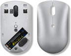 Lenovo 540 Wireless Computer Mouse for PC, Laptop, Computer with Windows or Chrome OS - 2.4 GHz USB-C Wireless Pairing Receiver - Compact Size - 18-Months Battery Life - Ambidextrous - Cloud Grey