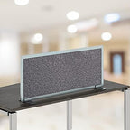 OBEX Acoustical Free Standing Privacy Screen, Cubicle Accessories Desk Privacy Panel, Desk Dividers for Office, Office Furniture Partitions Portable Sound Proof Dividers, 24" x 72", Graphite