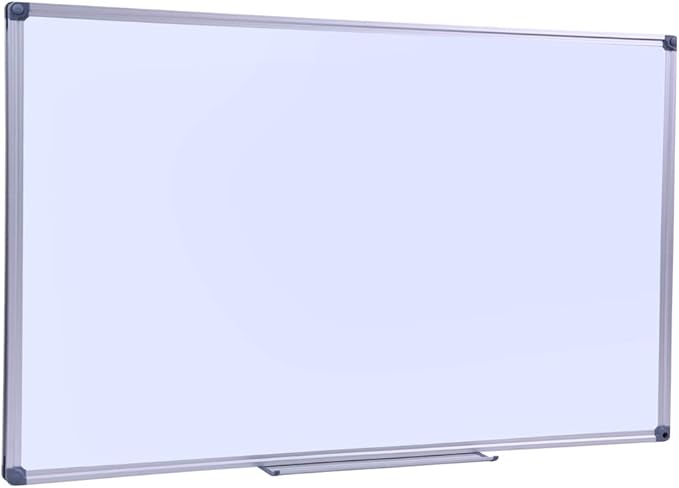 Premium 60"x 36" Multipurpose Magnetic Dry Erase Board with Aluminum Frame | Versatile Wall-Mounted Whiteboard with Pen Tray for Enhanced Office and Classroom Presentations & Collaborations