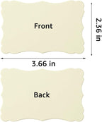 120 Pieces Small Mini Business Cards Vintage Assorted Colors Blank Note Cards Gift Word Card for Business Cards, Gift Cards (Cream, 3.66x 2.36 inches)