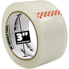 Grizzly Power Clear Packing Tape Refill Rolls for Shipping, Moving Packaging - True 2 Inch x 65 Yards, 2.8mil Thick, 6 Rolls