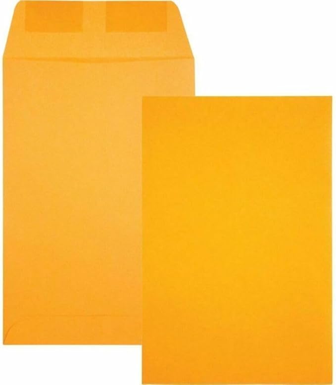 Catalog Envelopes (Open End), Brown Kraft, 28 Pound. 500 Per Pack. (Gummed, 12"x15.5)