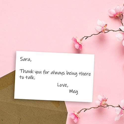 Home Advantage 2x3.5 Blank Index Cards - Our 50 Pack of Blank Note Cards Use Heavy Duty Cardstock to Make Them Bleed Proof - These Plain Index Cards Make Great Blank Business Cards & Blank Flashcards