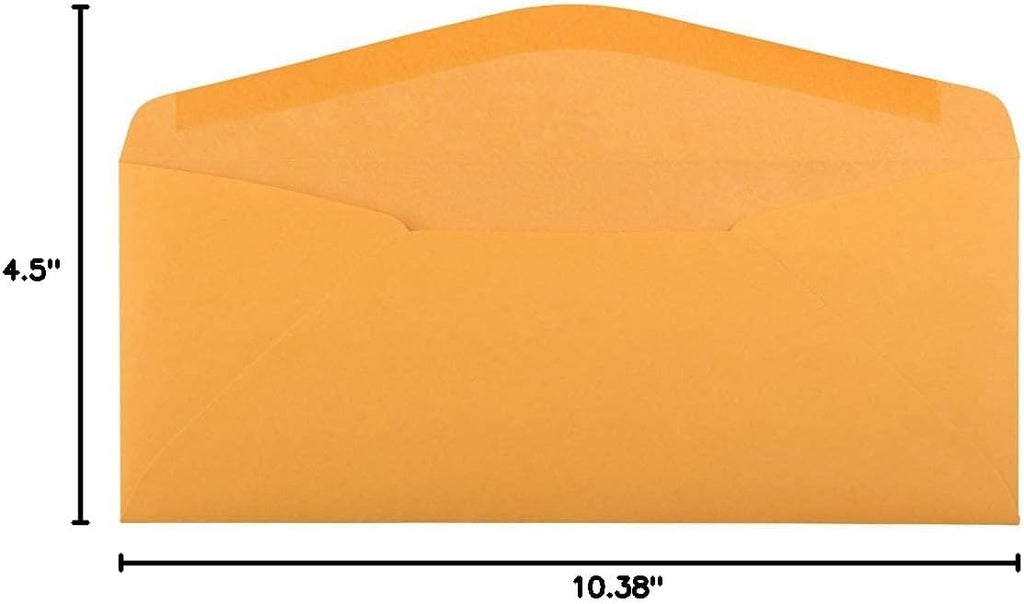 JAM PAPER #11 Envelopes - 4 1/2 x 10 3/8 - Brown Kraft Manila - 50/Pack