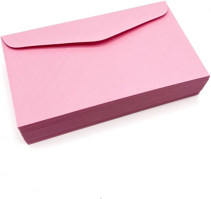 Limited Papers (TM) #6 3/4 Regular Envelope - Pastel - 24# (3 5/8 x 6 1/2) - Business Series (Pink, 500)