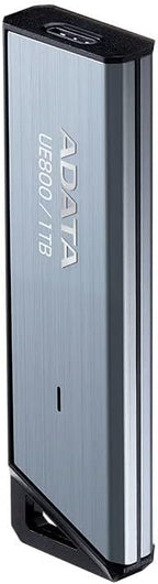 ADATA Elite UE800 1TB USB Type-C USB 3.2 Gen2 Flash Drive Portable SSD Up to 1000MB/s Read/Write (AELI-UE800-1T-CSG), Compatible with iPhone 15 Pro Series/Android/PlayStation 5