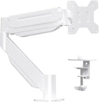 Suptek Ultrawide Monitor Arm Mount for 17 to 49 Inch Heavy Duty Curved Screen,Holds 46.2 lbs,Adjustable Gas Spring Monitor Arm Desk Mount Stand,75/100 Vesa Mount,White(MD71LW)