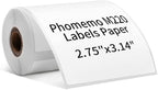 Phomemo Multi-Purpose Square Self-Adhesive Label for Phomemo M220/M250/M260/M221/M200/M421 Label Printer 2.75" x 3.14"(70x80mm), 100 Pcs/Roll Black on White