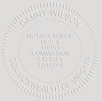 MaxMark Notary Seal Round Embosser for Virginia State - Includes Gold Burst Seal Labels (50 Count)