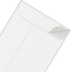 500 PCS #5 Coin Envelopes, 3.125 x 5.5 inches White Kraft Envelopes Classic Small Parts Envelopes with Self Adhesive Gummed Flap for Coins, Cash, Credit Cards, Seeds