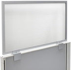 OBEX Screen Extender Polycarbonate Desk Privacy Panel & Divider for Office Cubicle, 24" x 48", Translucent