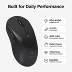 Virtusx AI Mouse, Jethro V1 – AI Voice & Audio Recorder, Note Taking Mouse for Computer & Laptop with Centralized AI Software, AI Writing Tools, Voice Typing, Transcribe, Translate & Summarize