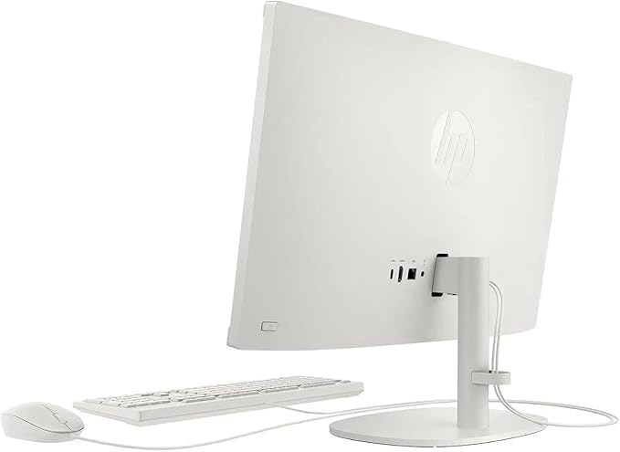 HP 2025 New 22 Inch All-in-One Desktop Computer • 8GB RAM • 128GB PCIe SSD • Intel CPU • Ultra-Quiet Design • Microsoft Office Trial • Wi-Fi 6 • White KB & Mouse • WOWPC Recovery USB • Windows 11