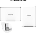 Lockways White Board Dry Erase Board 48 x 36 Inch, Magnetic Whiteboard 4 x 3, Silver Aluminium Frame, Set Including 1 Detachable Aluminum Marker Tray, 3 Dry Erase Markers, 8 Magnets