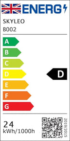 SKYLEO Led Desk Lamp for Home Office - 2400LM Ultra Bright Desk Light -Eye Caring Desk Lamp with Clamp - Adjustable Office Lamp with Remote Control- Easy Installation - 24W White