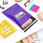 Purple Large Poly Mailers 19x24 Inch | Strong Adhesive Self-Seal Mailer Bags | Tear, Tamper, Water Resistant Shipping Envelopes | Thick Strong polymailer Bags XL Clothing Shipping Bags | 100 Pcs Bulk