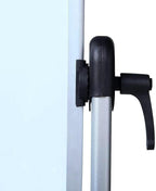 VIZ-PRO Double-Sided Magnetic Mobile Whiteboard, 48 x 36 Inches, Aluminium Frame and Stand