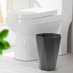 12L Trash Can Wastebasket Plastic Trash Bin Garbage Container Rubbish Can Paper Basket Office Organizer for Bedroom Home Office, 6 Grey
